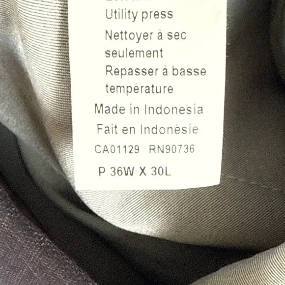 Calvin Klein Black and Wine Red Plaid Pants NWT - Picture 10 of 10